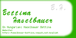 bettina haselbauer business card